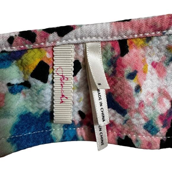 Frenchi Nordstrom Floral Print Skater Dress Back Cut Out Multicolor Small Casual - Picture 7 of 8